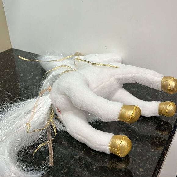 DOUGLAS 2018 White GOLDEN PRINCESS UNICORN 12" Plush Cuddle Toys #764 - Picture 6 of 8